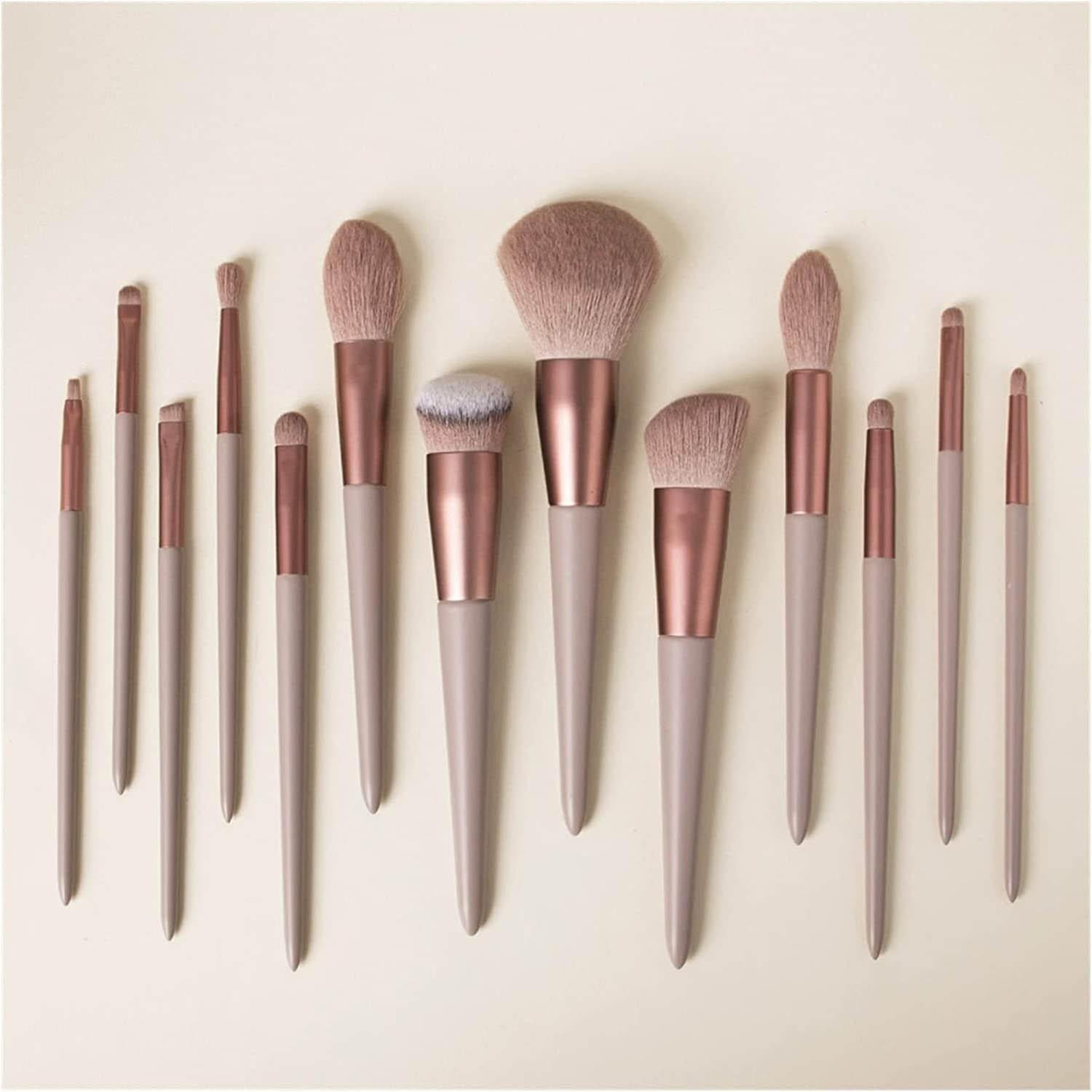13x Make-up brushes with storage bag