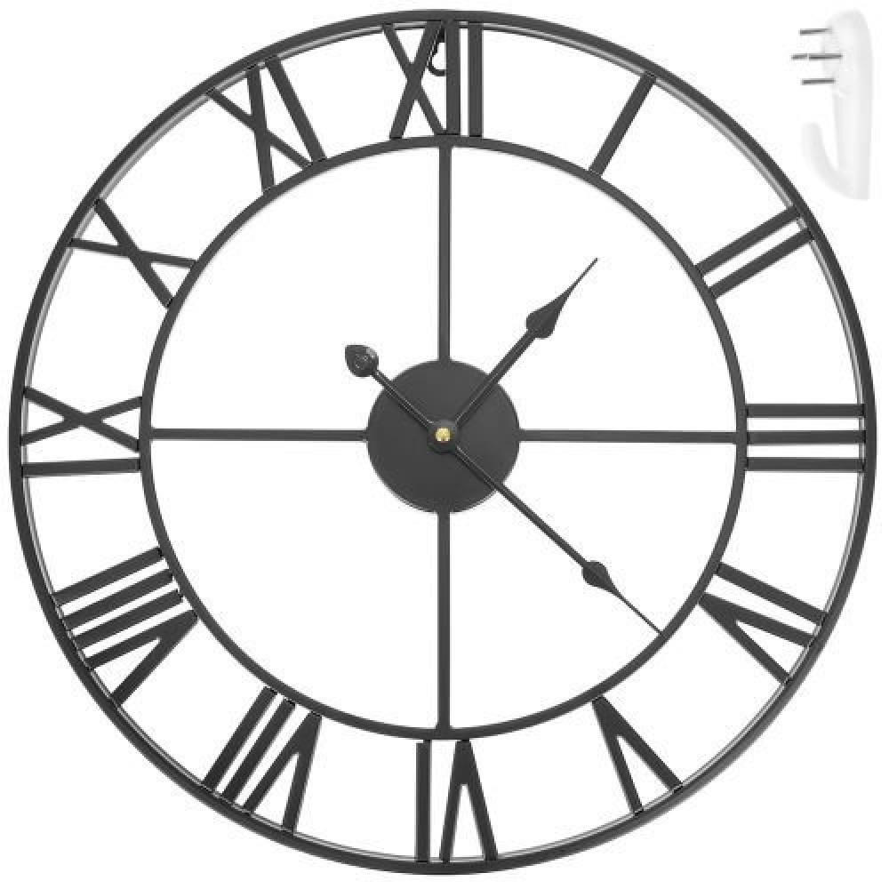 Reloj de Pared Retro - Negro
