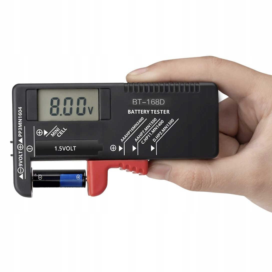 Tester batteria con LCD