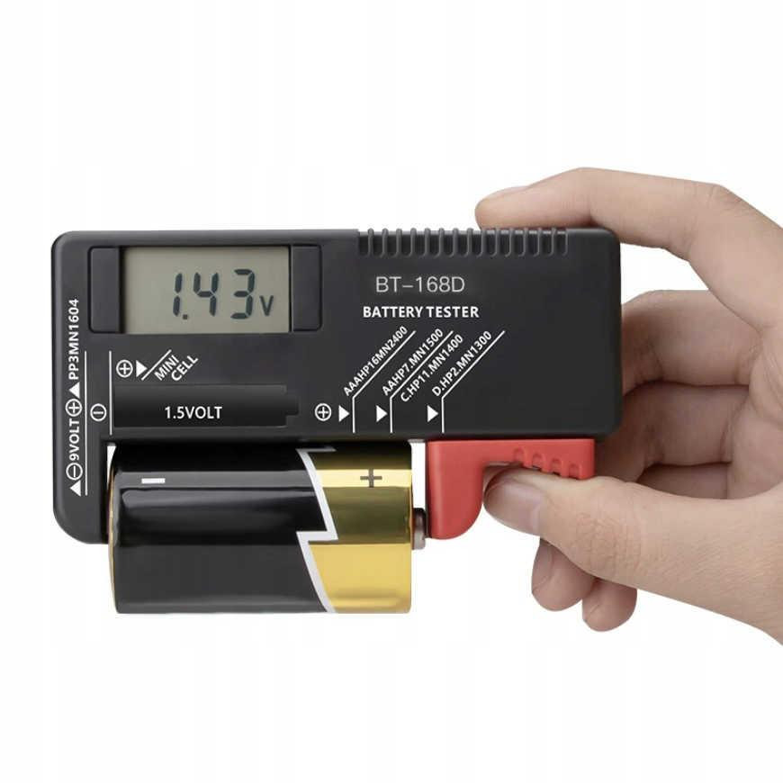 Testador de bateria com LCD