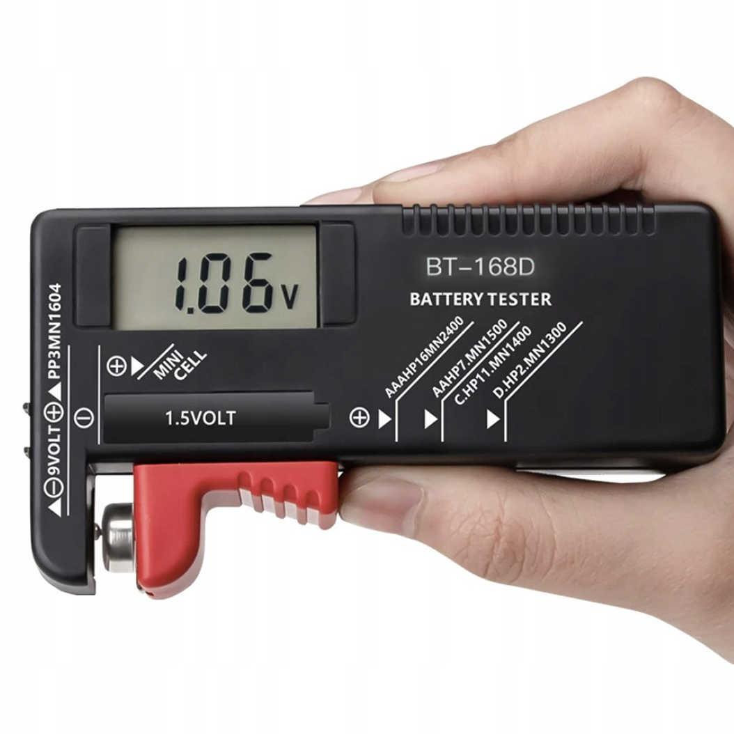 Tester batérií s LCD