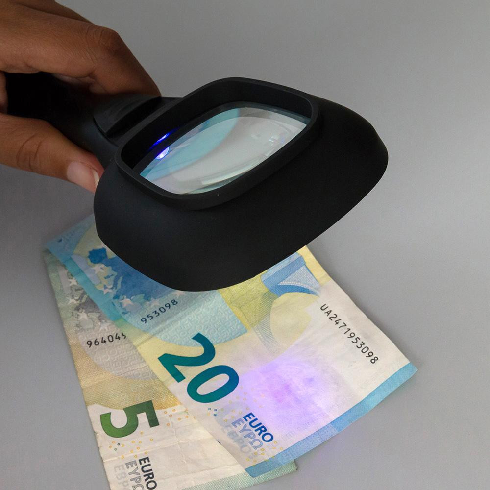 Loupe avec LED et UV