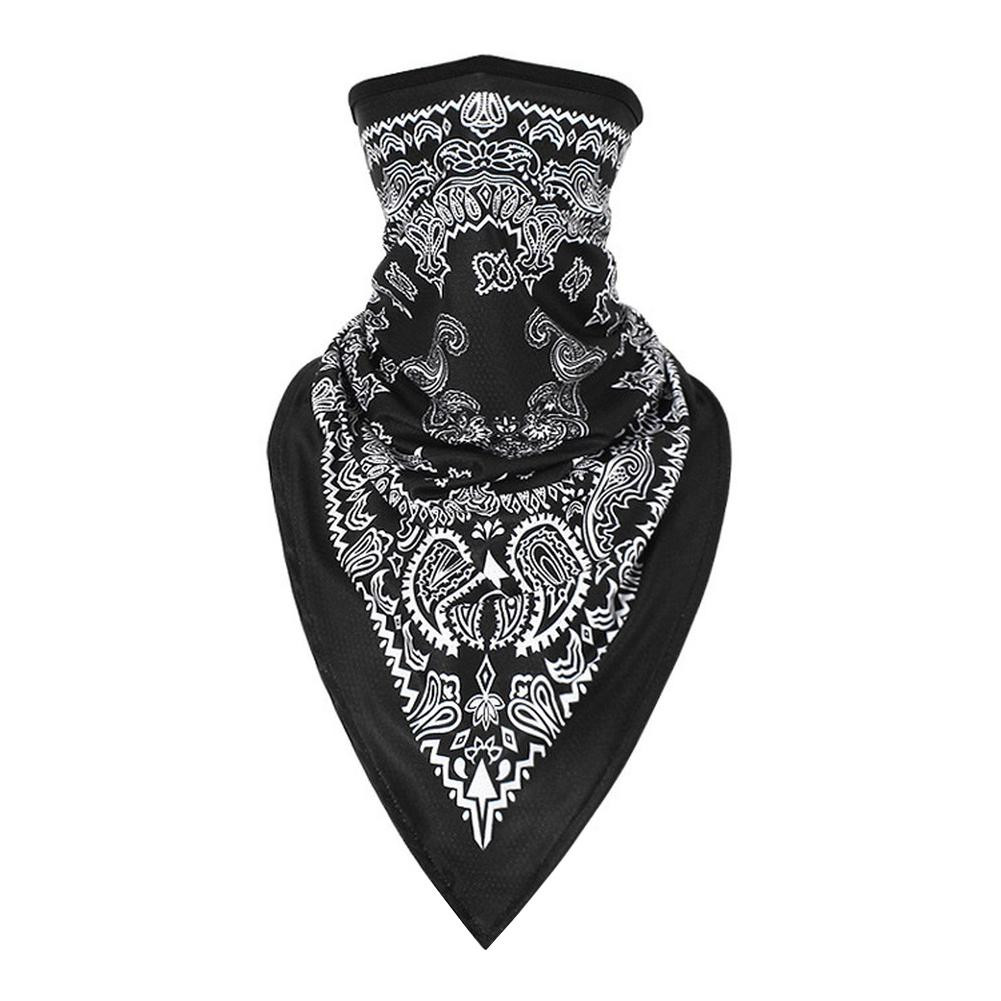 Multifunctional Bandana - Black and White Pattern