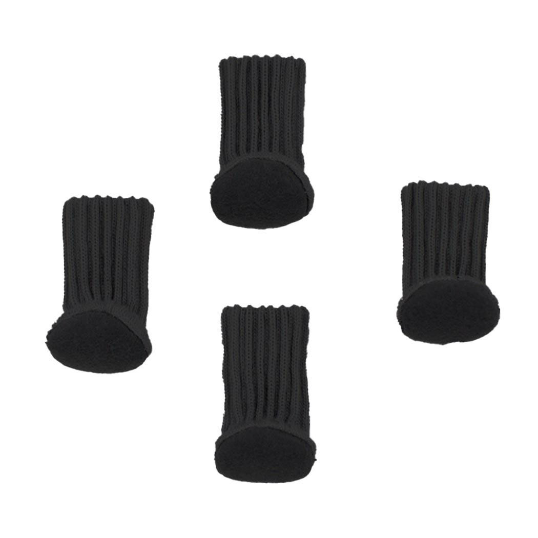 4x Möbelsocken - Schwarz