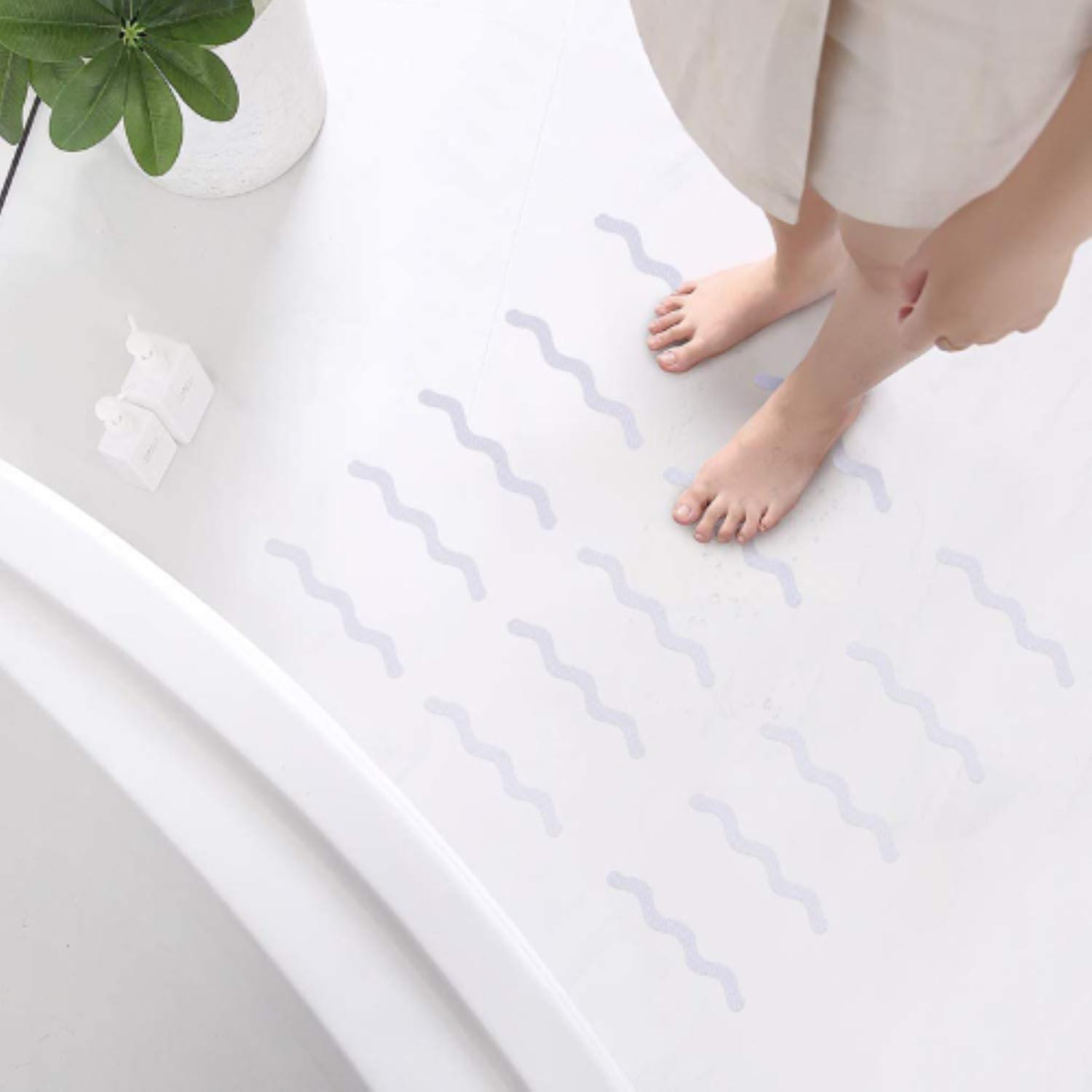 Strisce Antiscivolo Autoadesive per Bagno - 25 pezzi