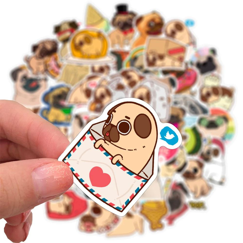 50x Aufkleber - Hunde
