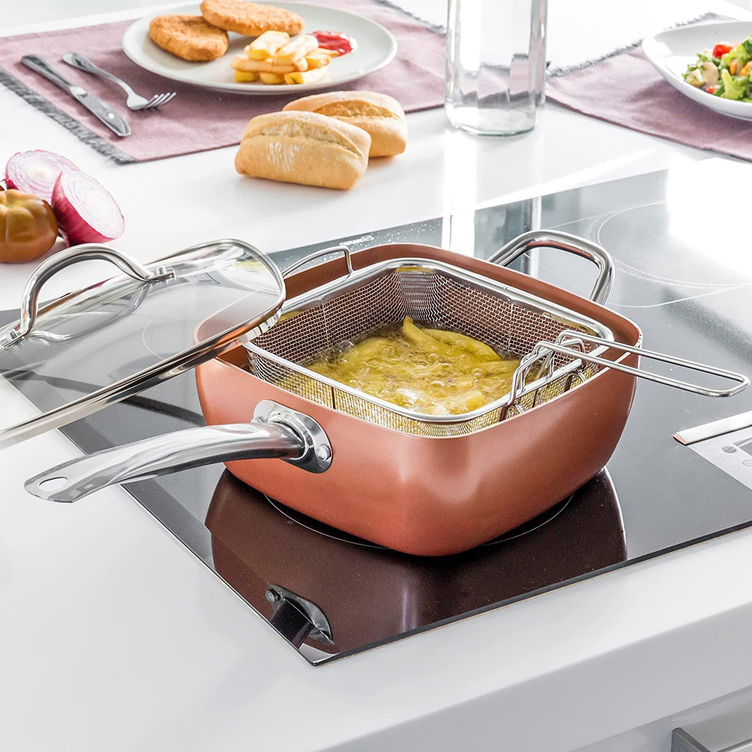 Sauteerpan met Accessoires - Koper
