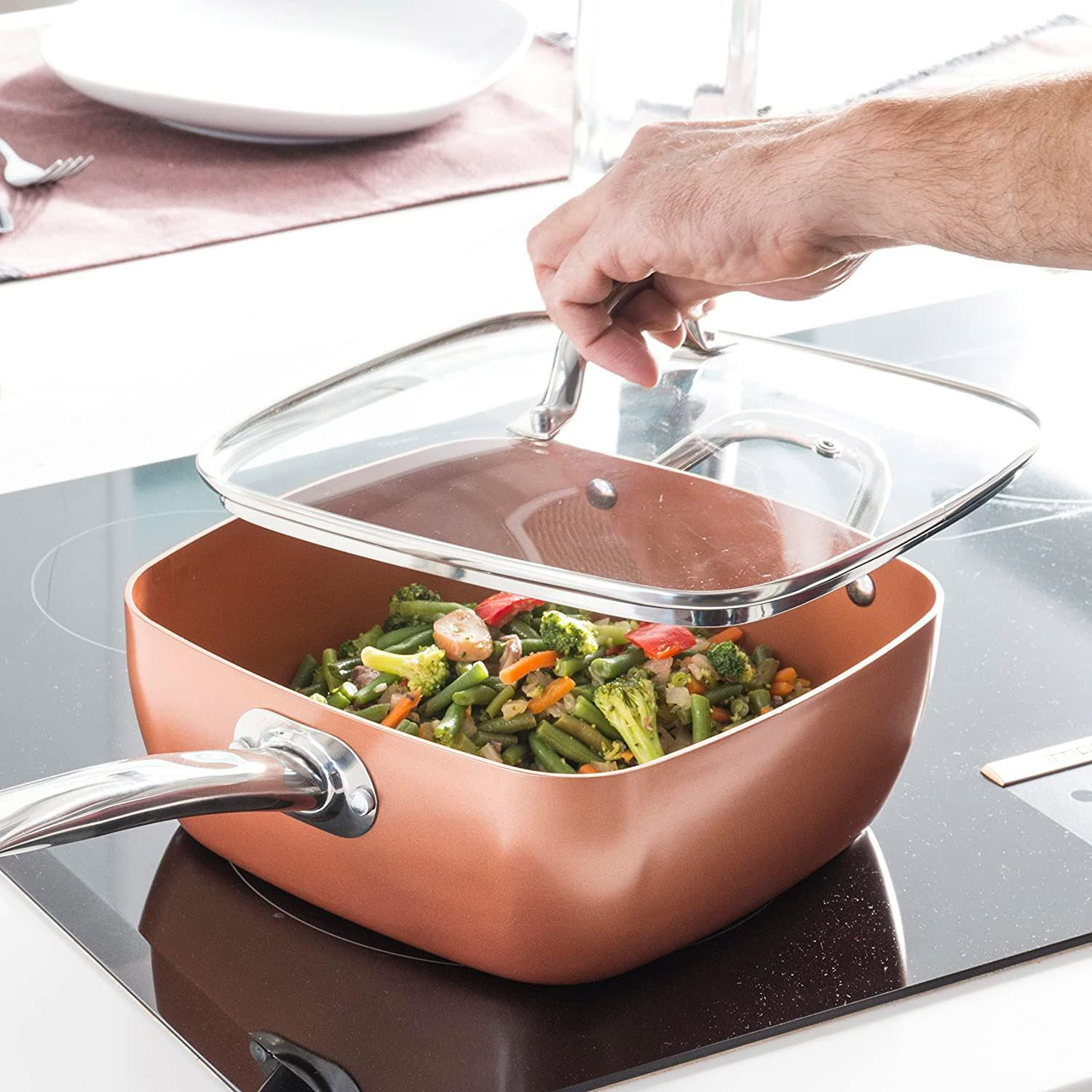 Sauteuse avec Accessoires - Cuivre