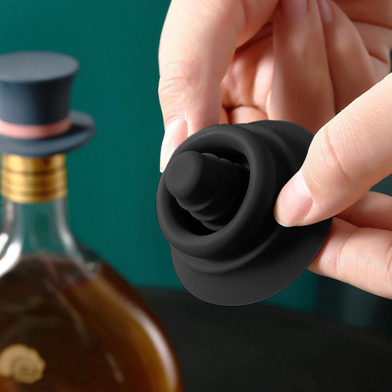 Silicone wine cork - Hat-shaped