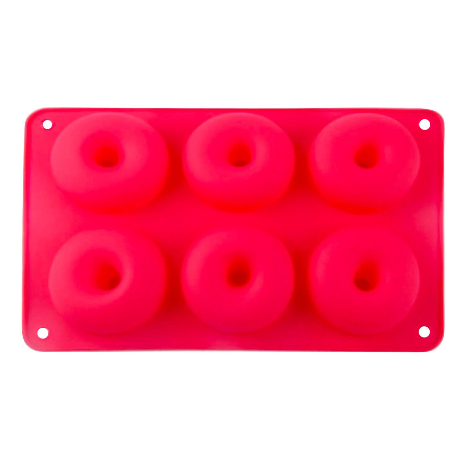 Donutform aus Silikon - Rot