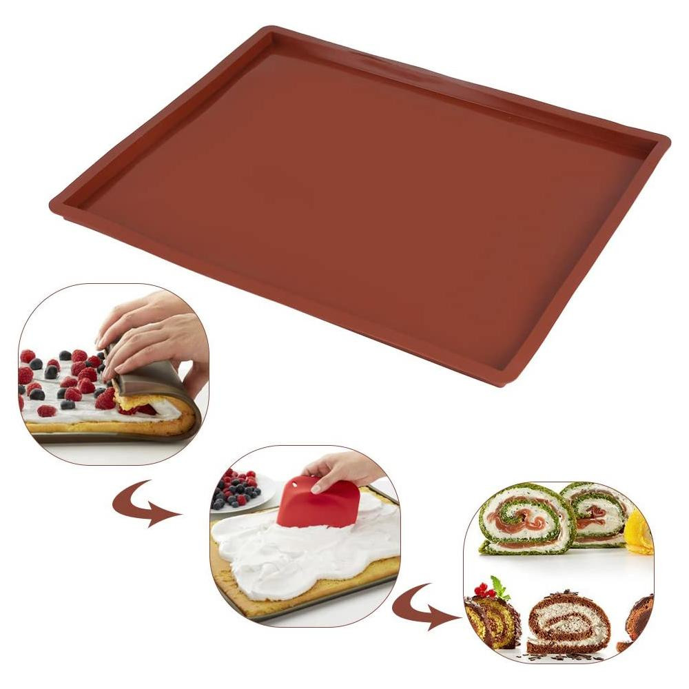 Baking mat in Silicone - 30 x 25 cm - Brown