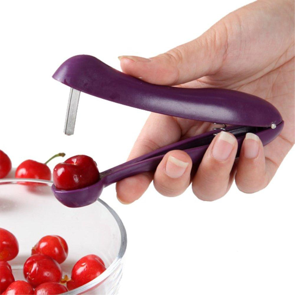 Corer para cerejas e azeitonas - Roxo