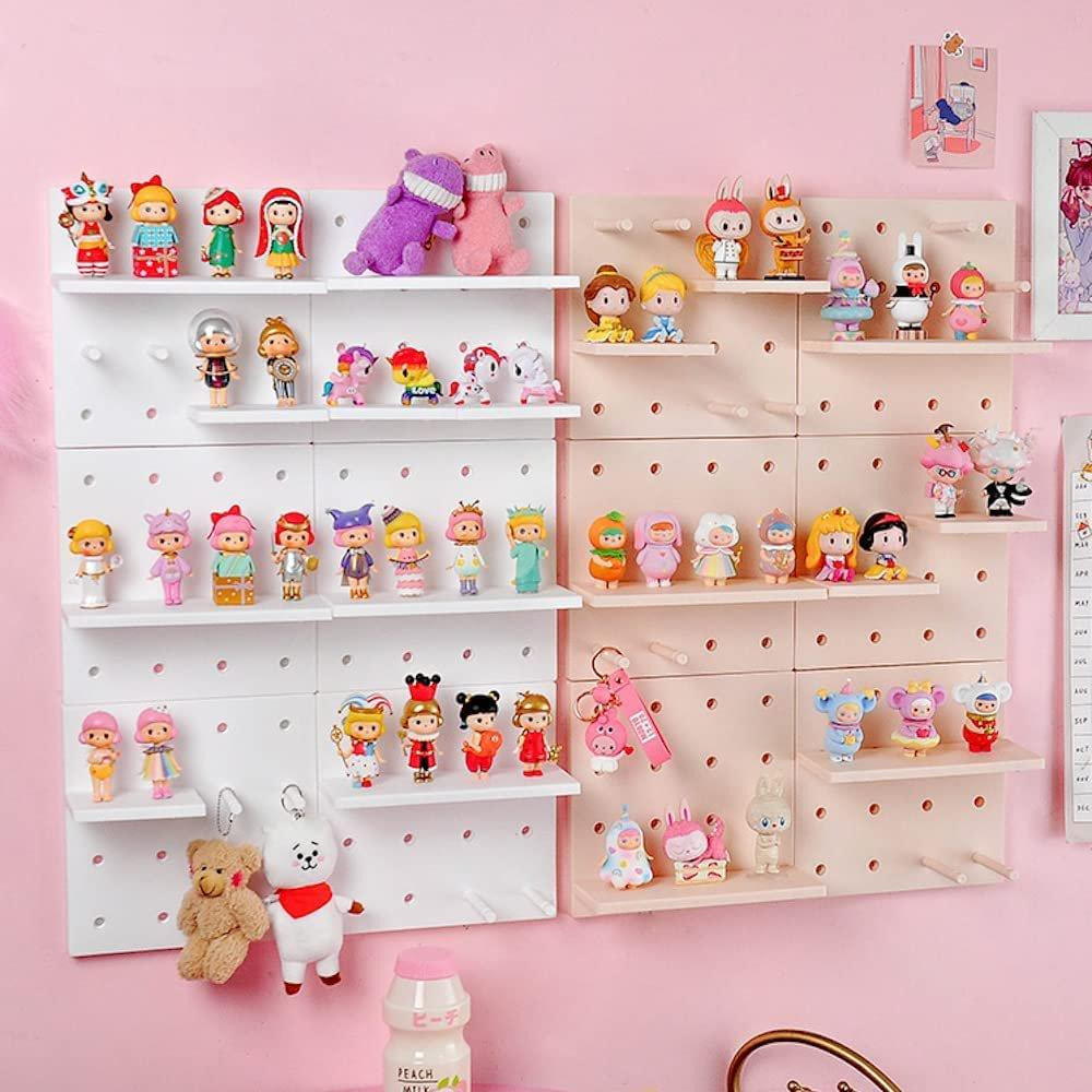 Wall Mounted Storage Shelf, Customizable - Beige