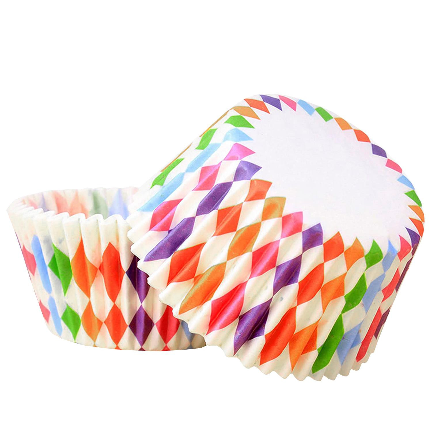 100x bunte Muffinformen
