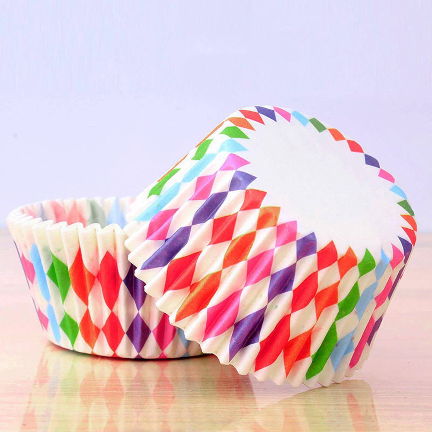 100x bunte Muffinformen