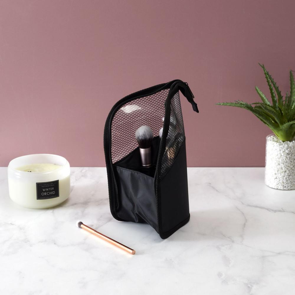 Smart Storage Bag for Makeup Brushes - Black