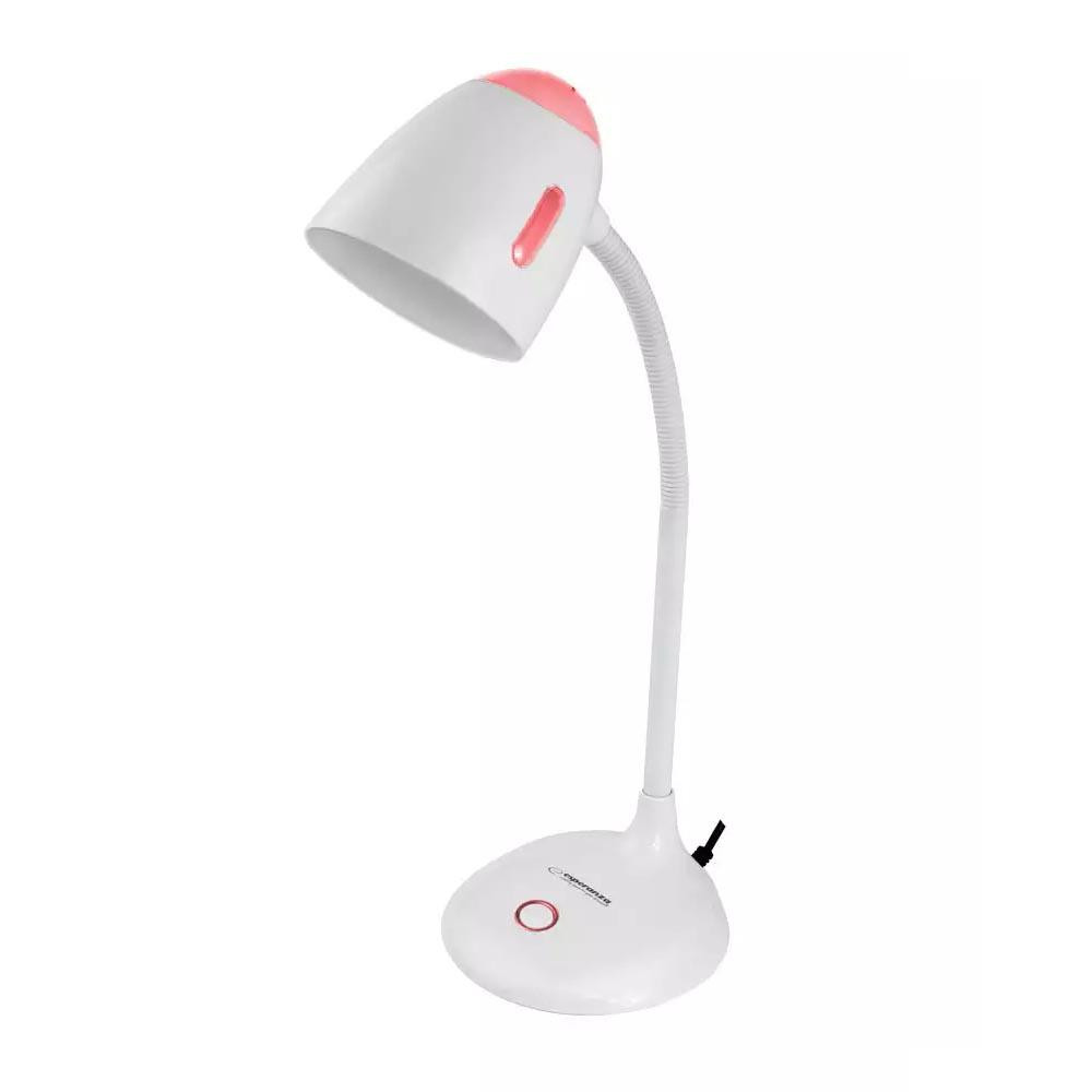 Esperanza - Bureaulamp met Flexibele Arm - Wit/Roze