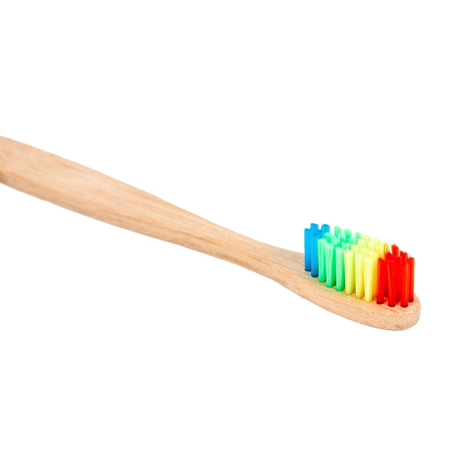Cepillo de dientes de bambú - Arco iris