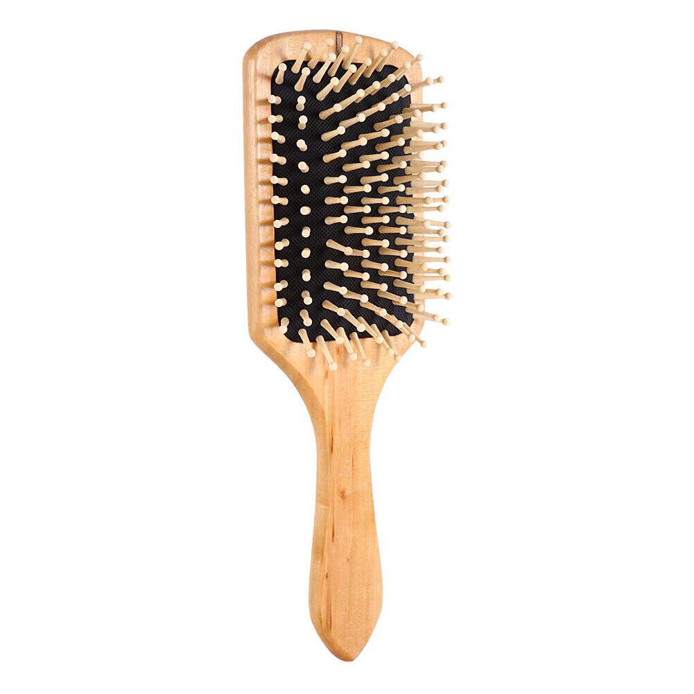 Escova de Cabelo em Madeira - Retangular