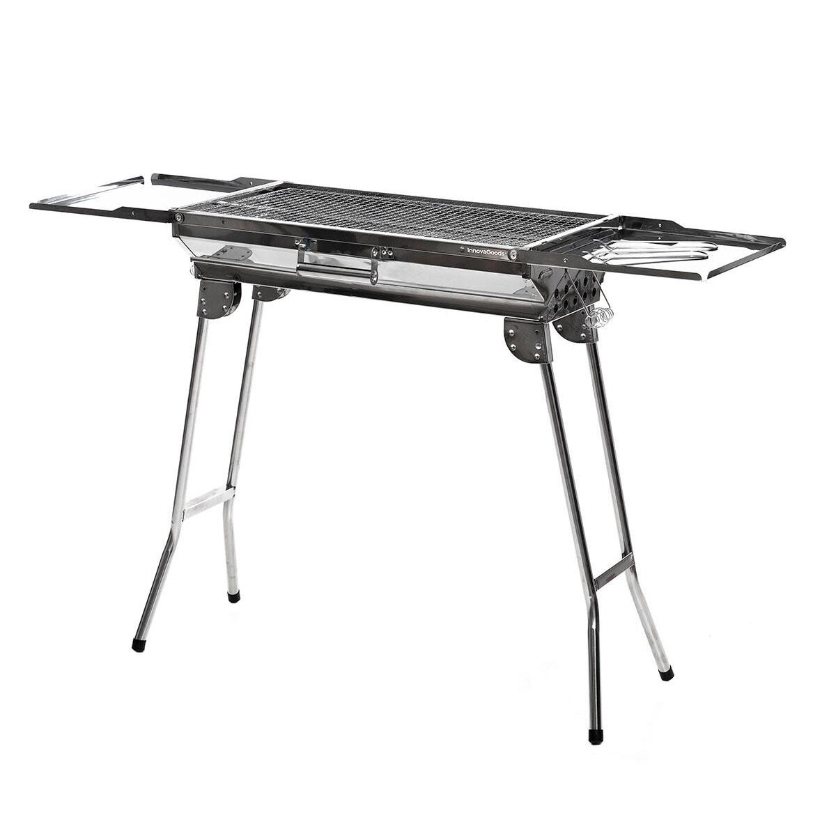 Draagbare Houtskoolgrill - Inklapbaar - RVS