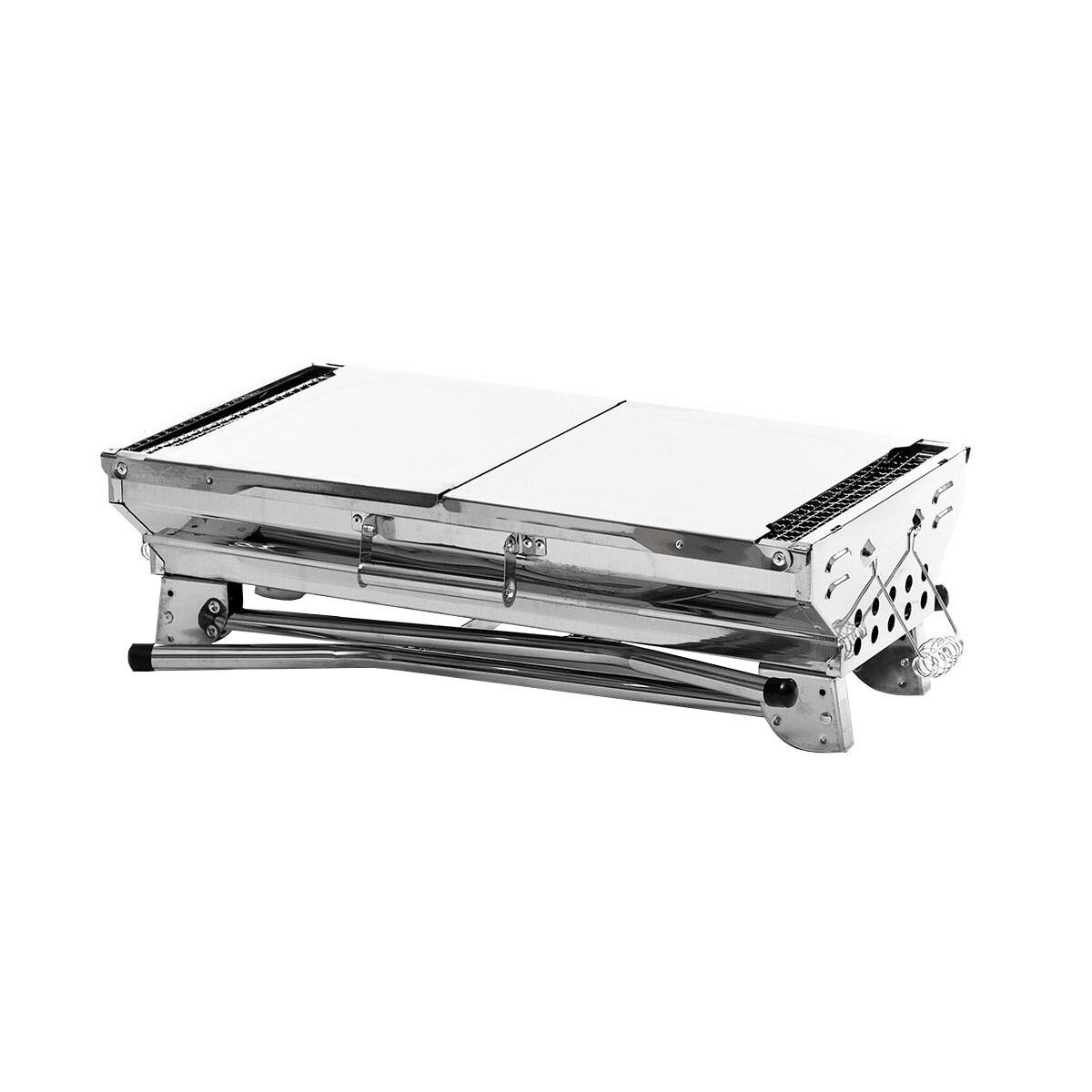 Draagbare Houtskoolgrill - Inklapbaar - RVS