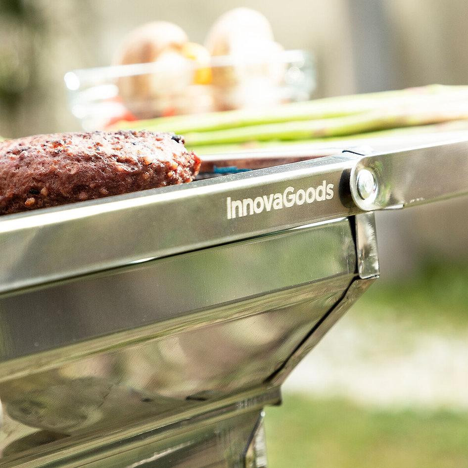 Draagbare Houtskoolgrill - Inklapbaar - RVS