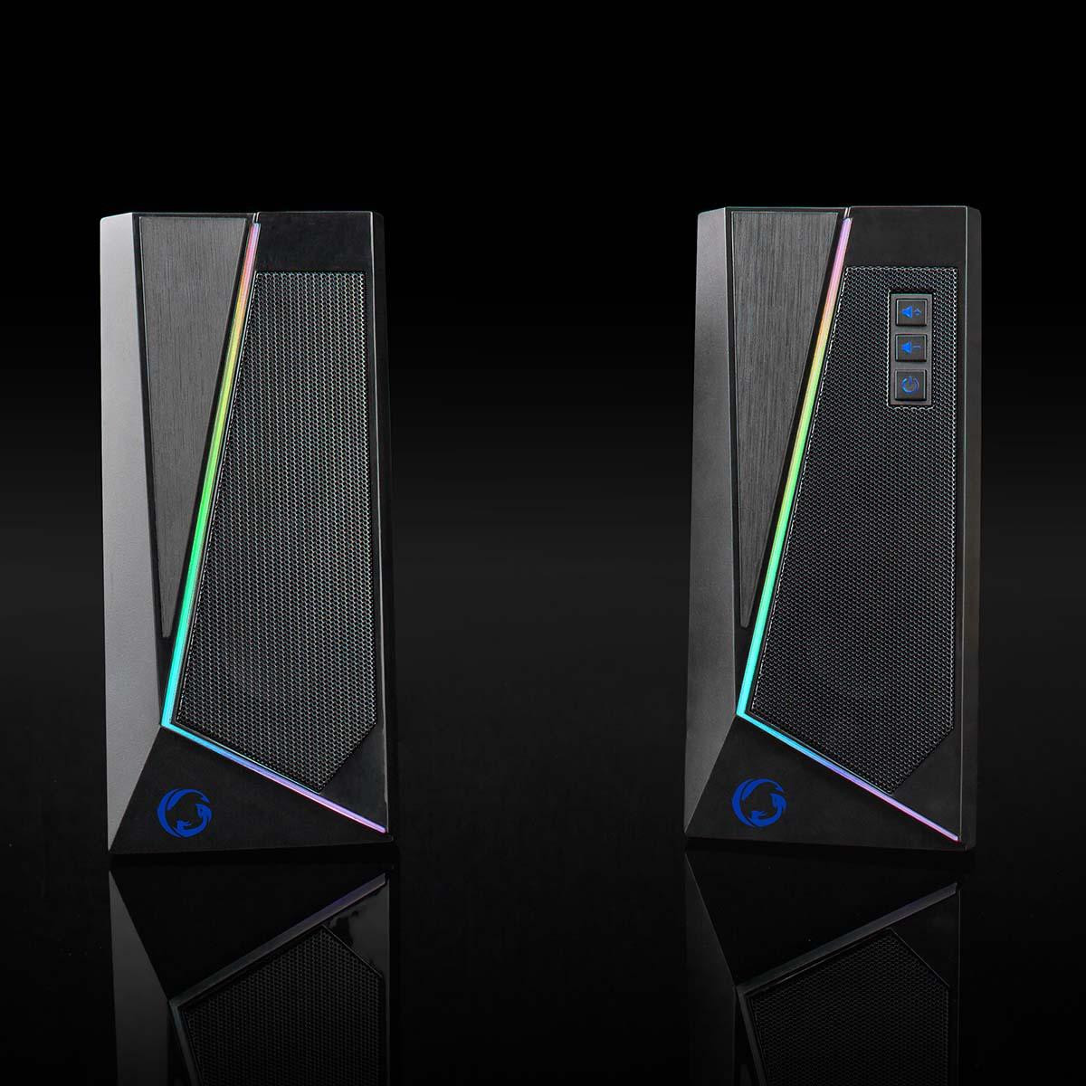 2x Computerspeakers, gaming - RGB