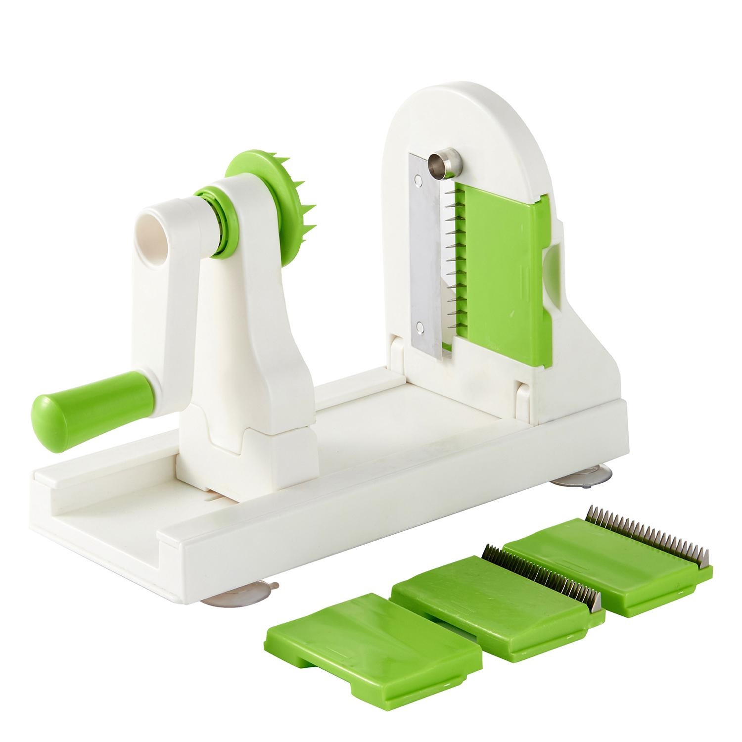 Vegetable Spiralizer - 4 Replaceable Blades - Stainless Steel