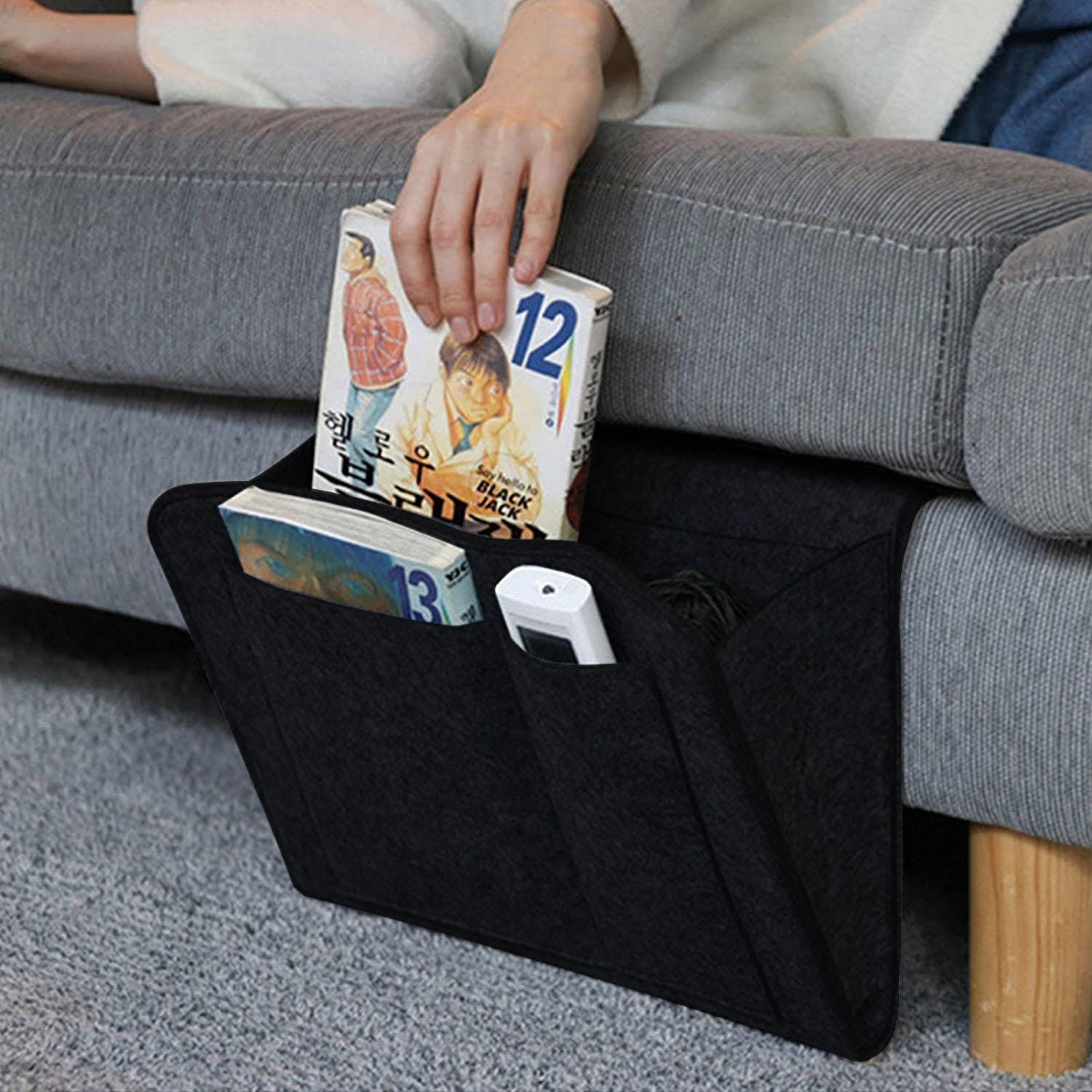 Storage pocket for Bed and Sofa - Black