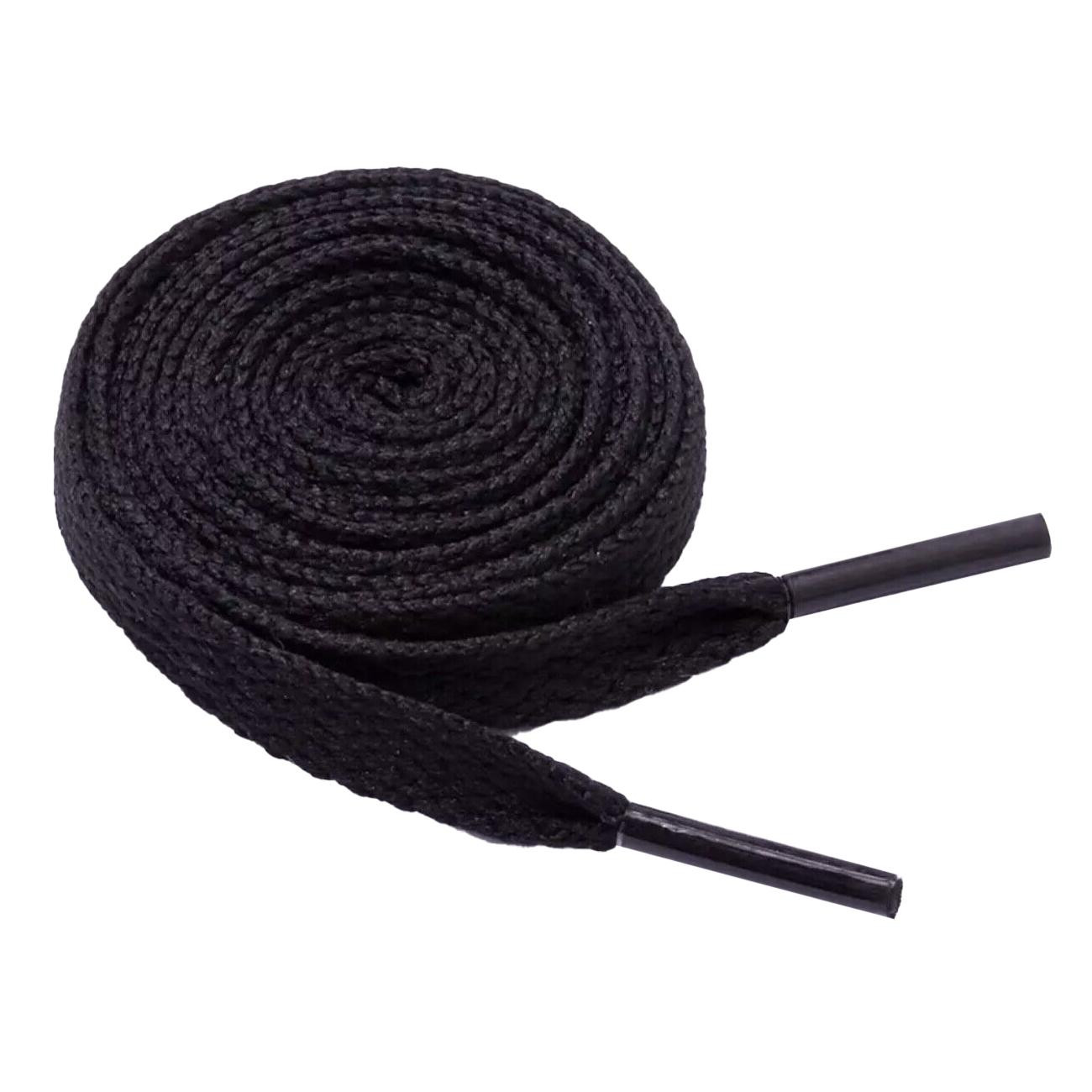 Flat Shoelace, 120 cm - Black