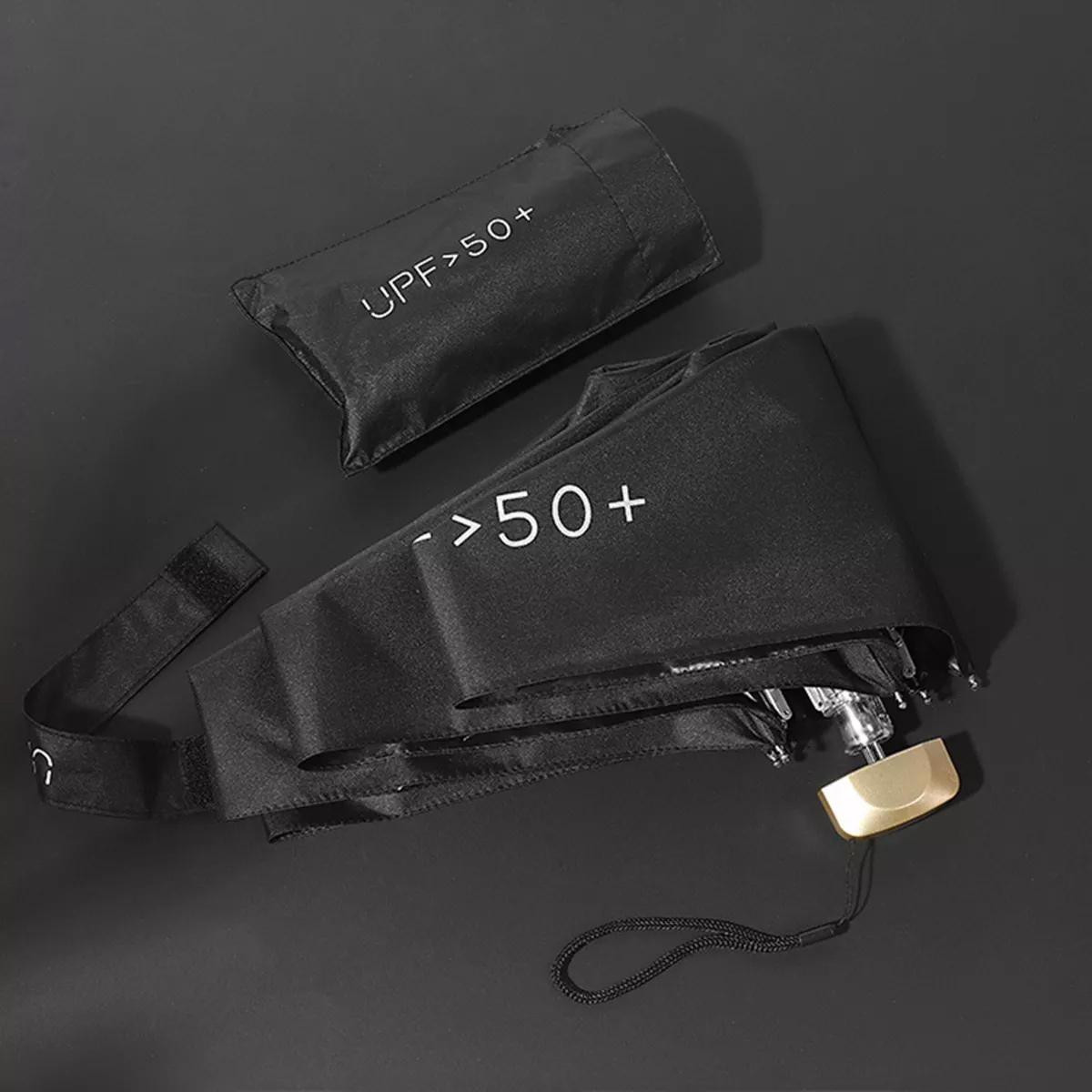 Mini guarda-chuva com proteção UV - Preto