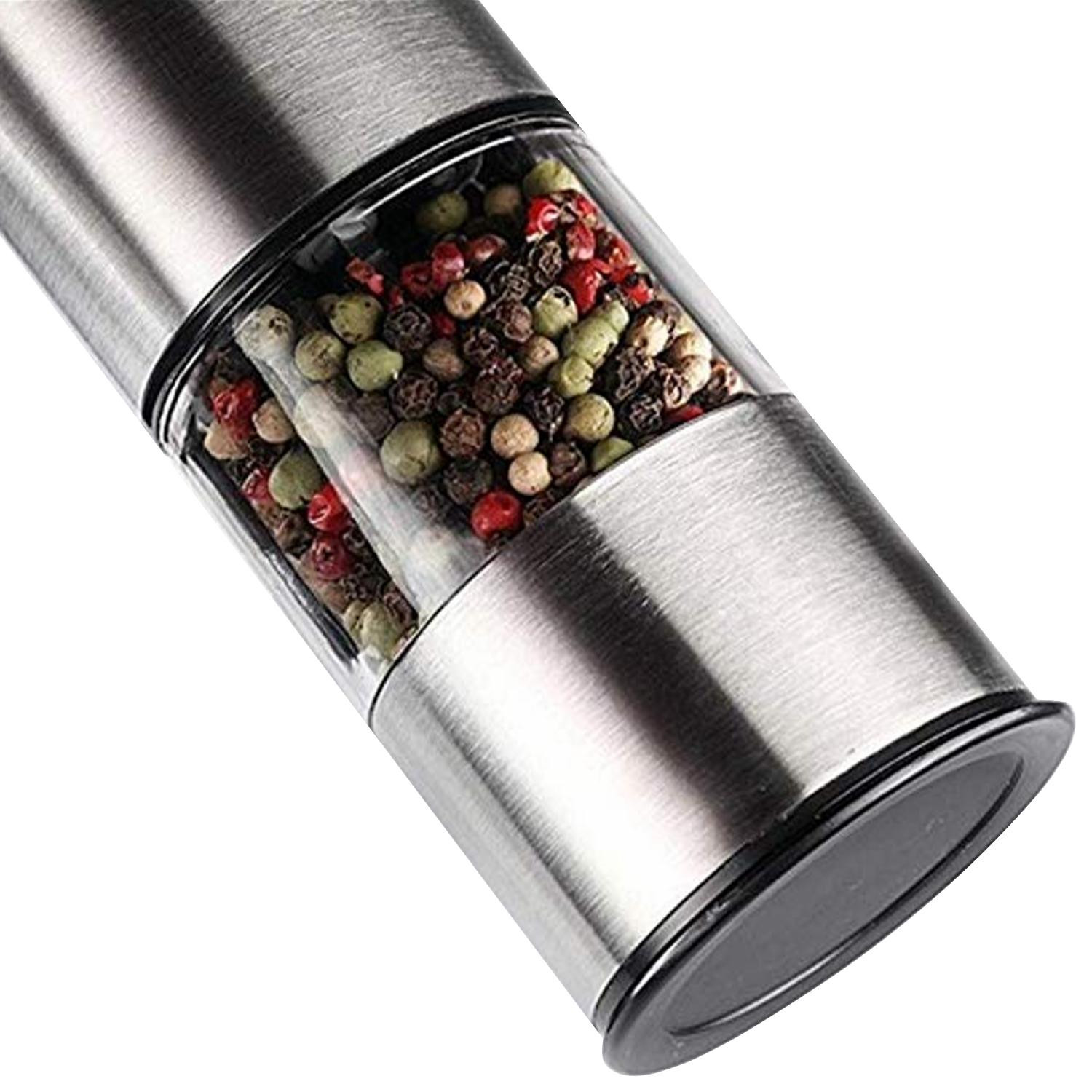 Electric pepper mill - battery powered - LED