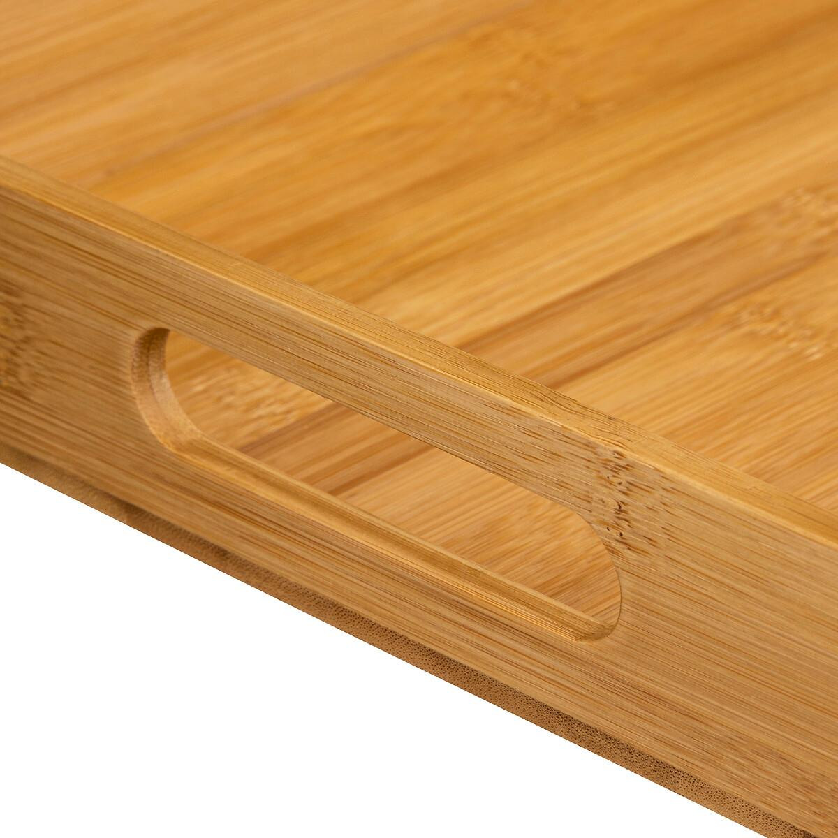 Dienbladen van bamboe - set - 2 st