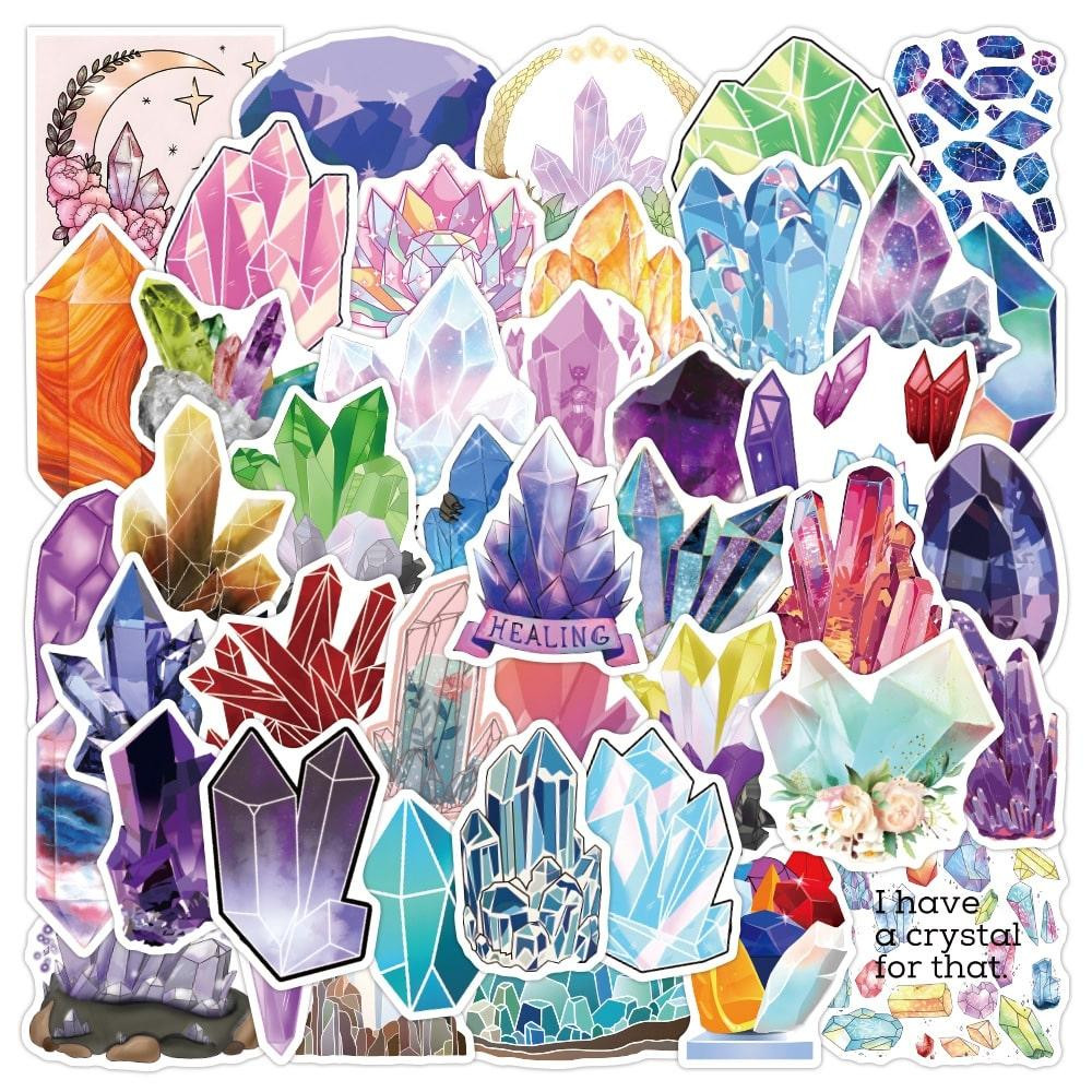 Stickers - crystals - 50 pcs