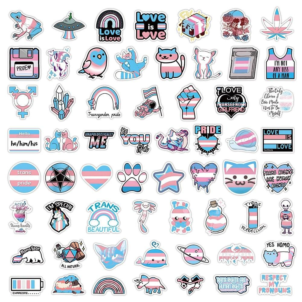 Stickers Pride - 50 pcs