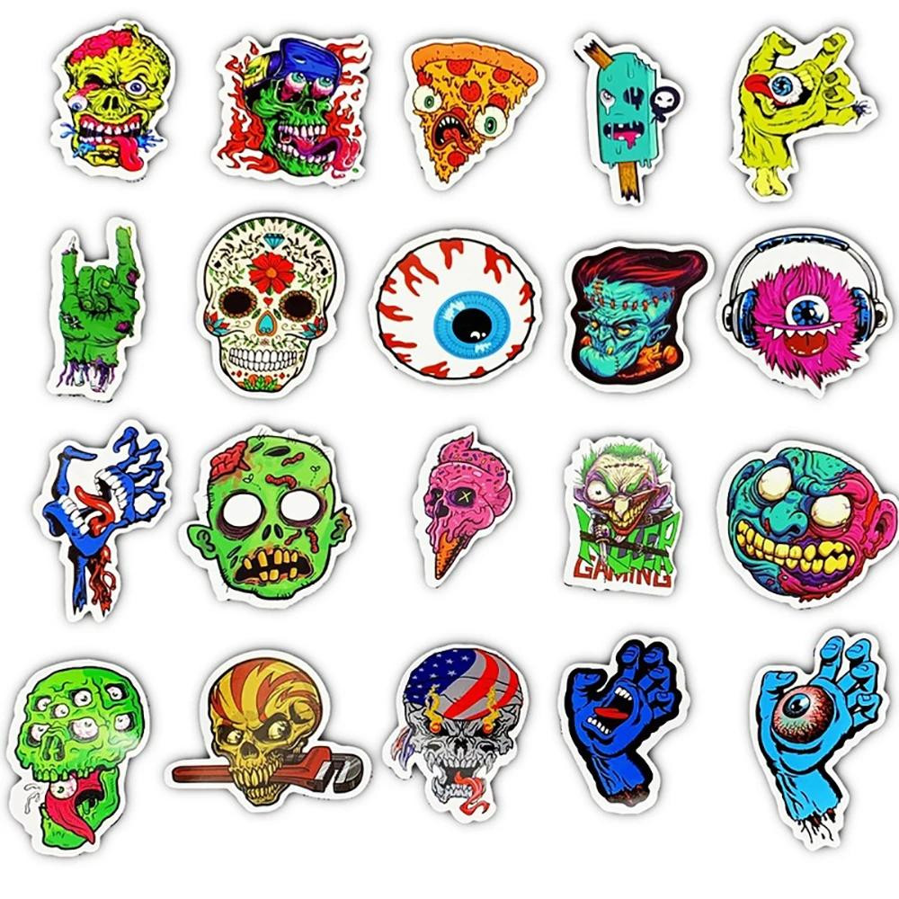Stickers - horror - zombies - 50 st