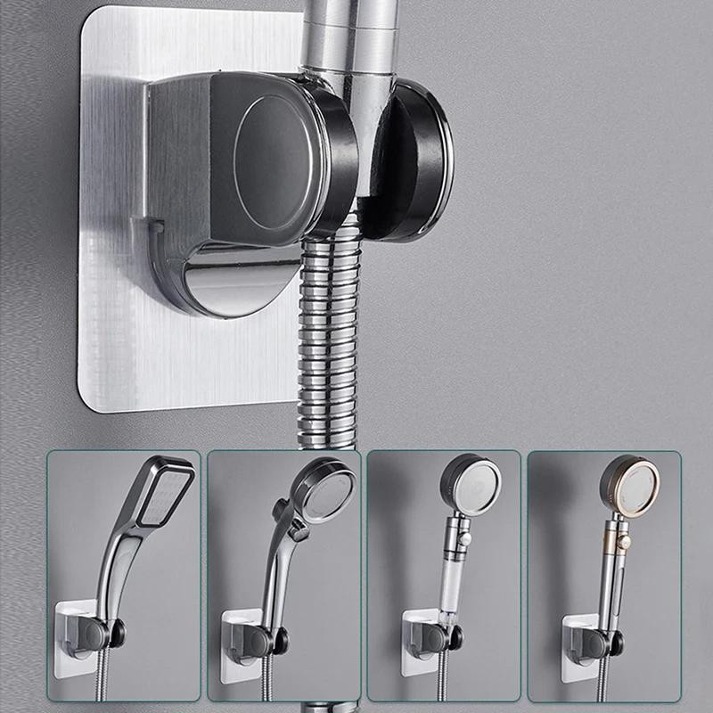 Self -adhesive wall bracket for shower nozzle