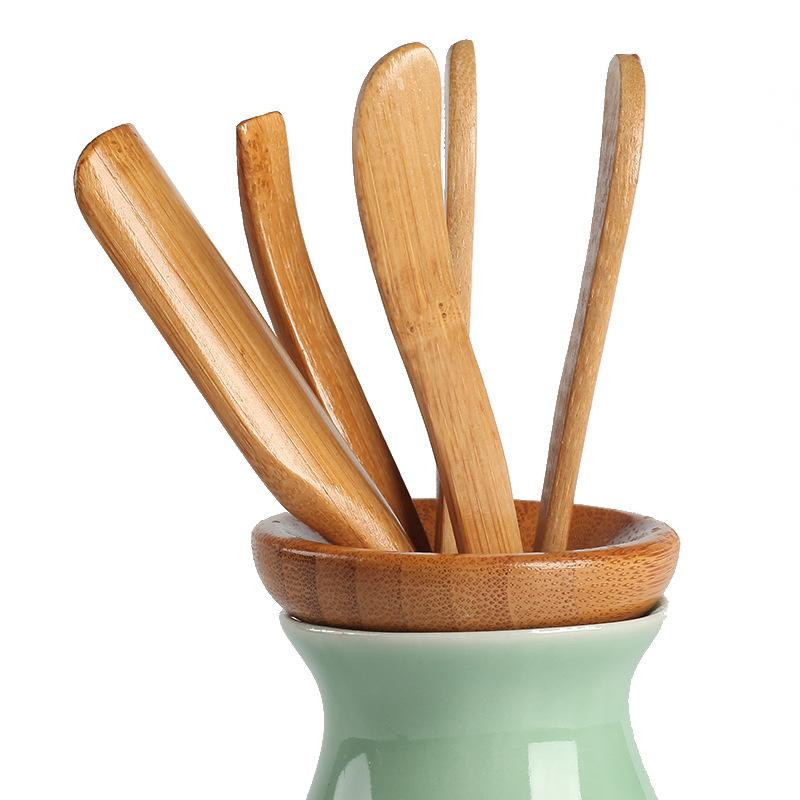 Set bamboe spullen - thee - 5 st