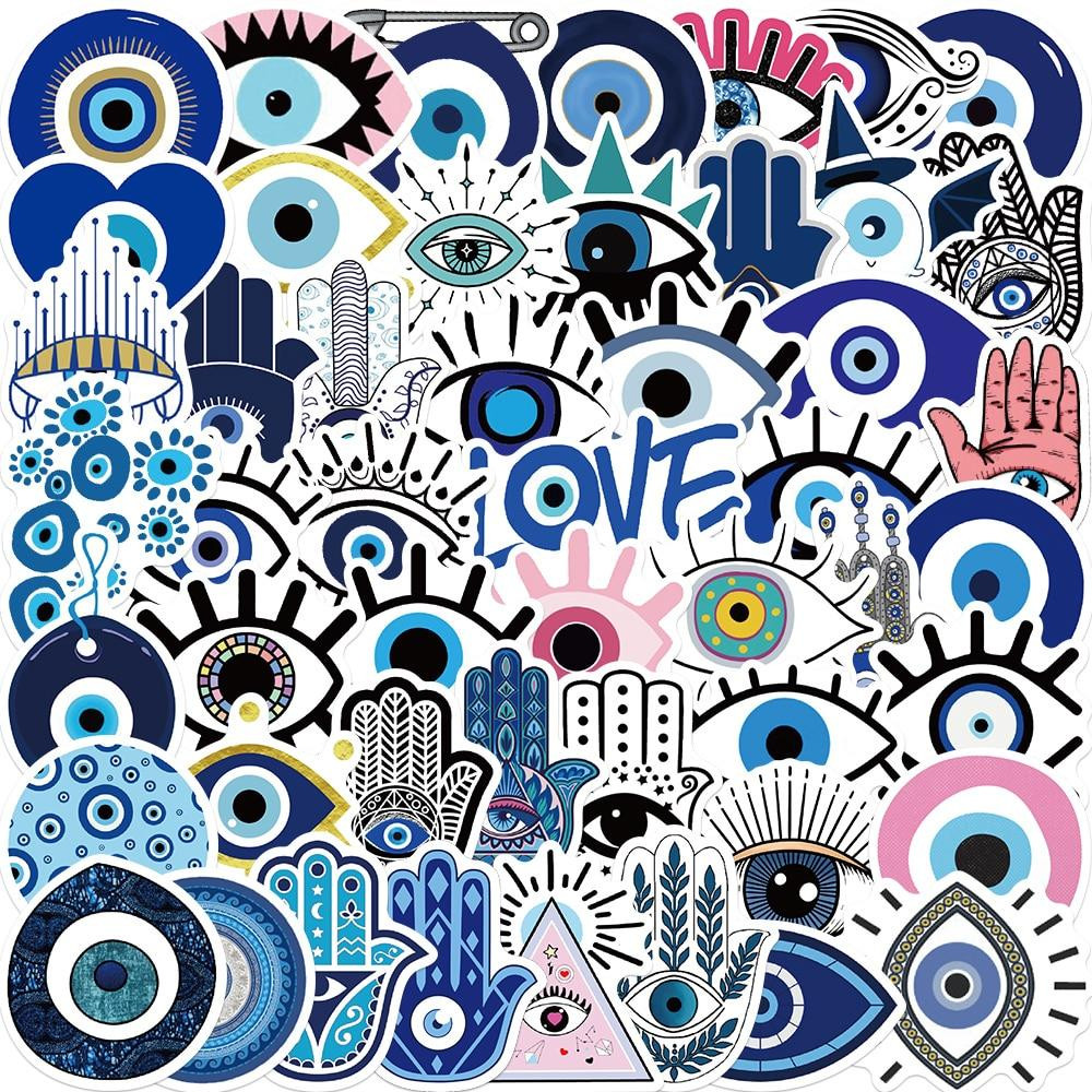 Stickers - coole ogen - 50 st