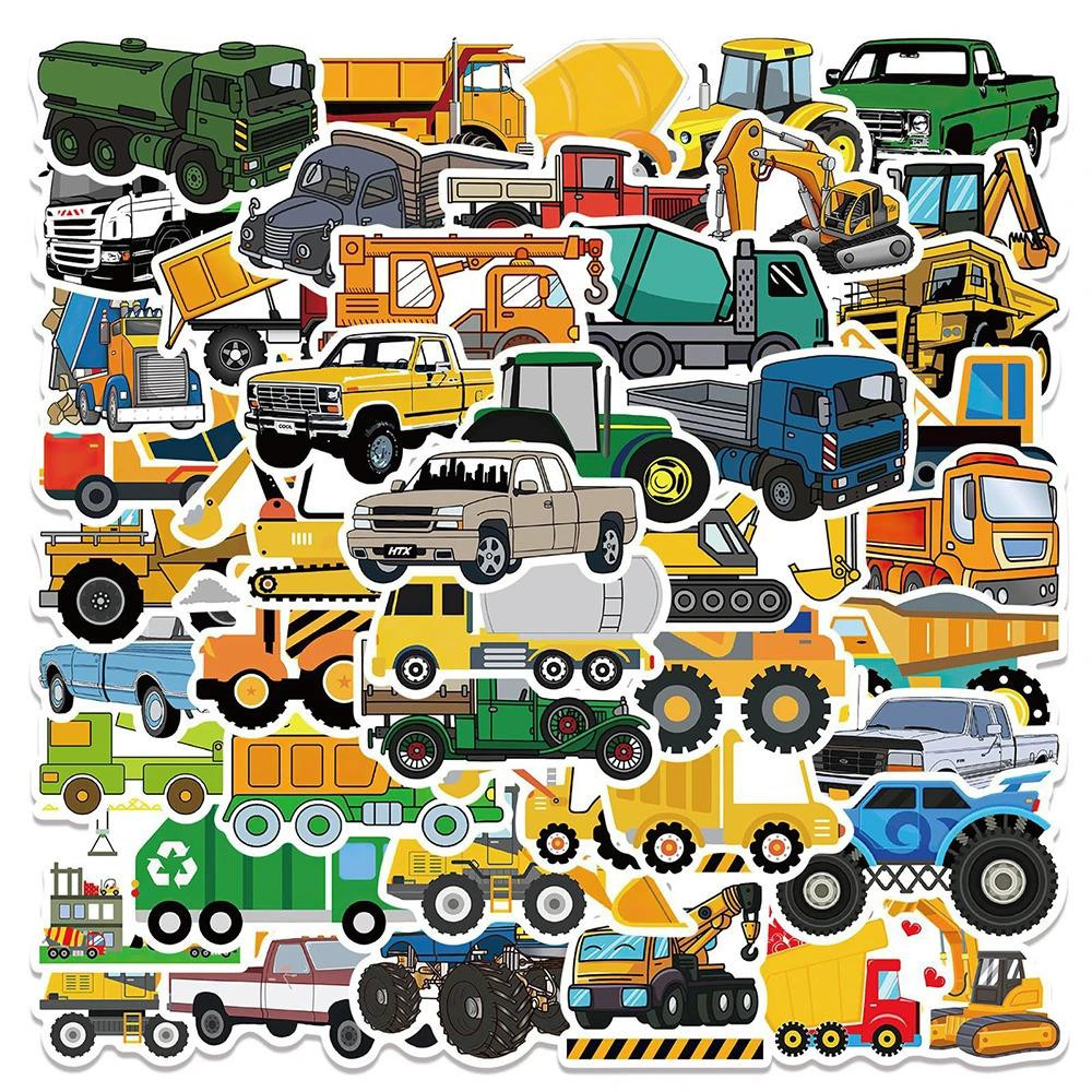 Stickers - vehicles - 50 pcs