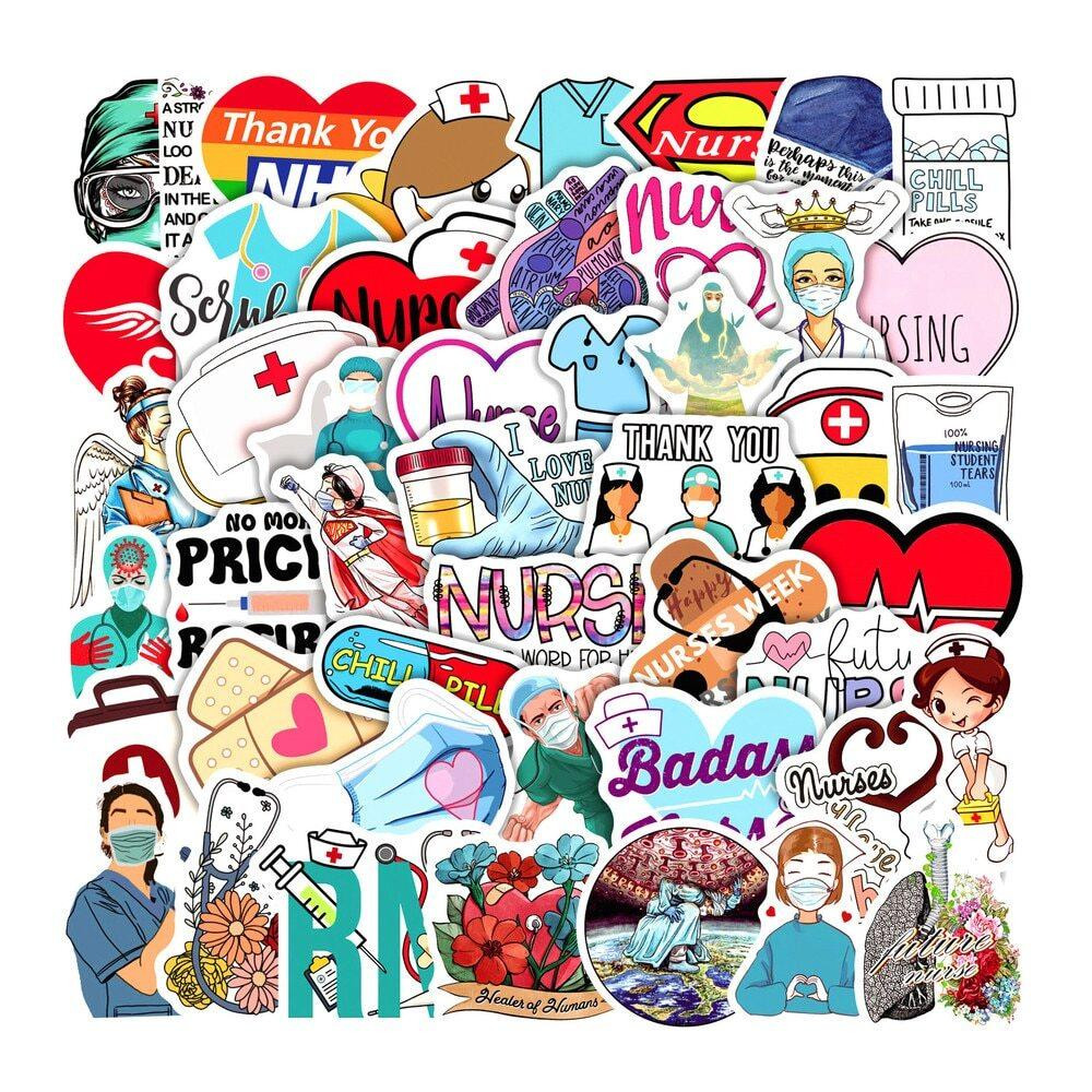 Stickers nurses - 50 pcs