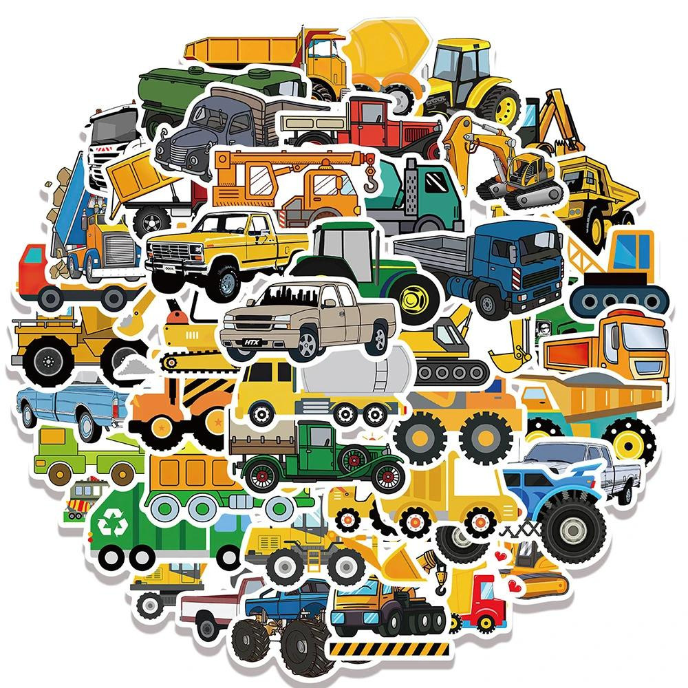 Stickers - vehicles - 50 pcs