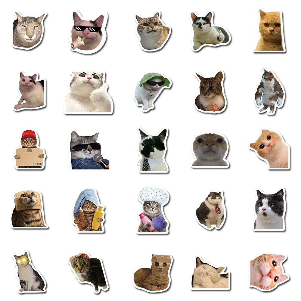 Stickers cats - 50 pcs