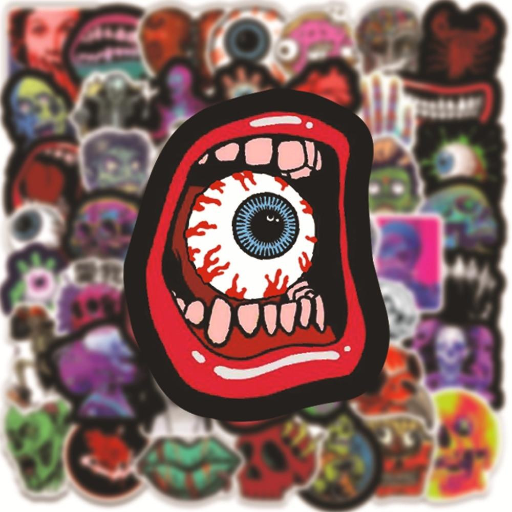 Autocollants - zombies - 50 pcs