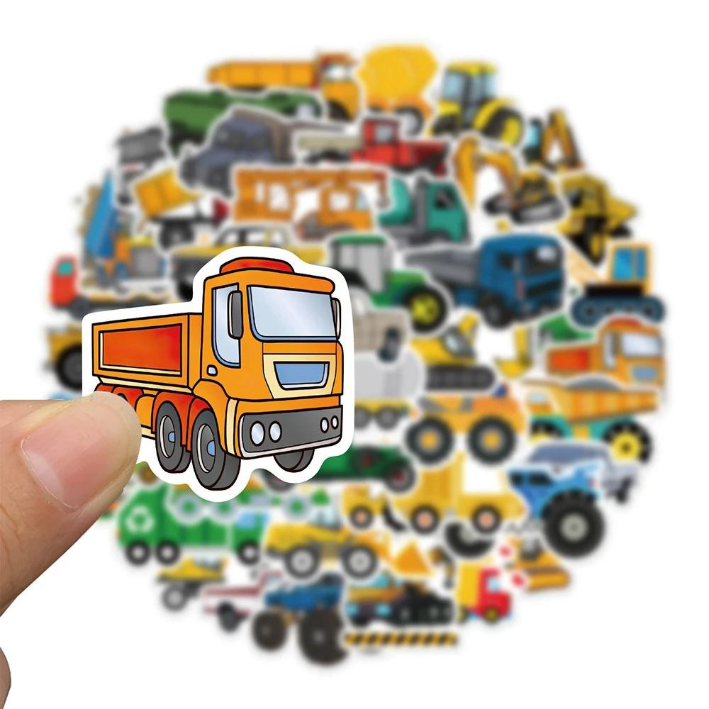 Stickers - vehicles - 50 pcs