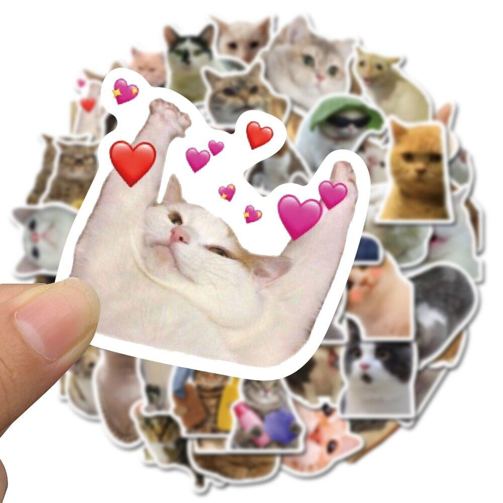 Stickers cats - 50 pcs