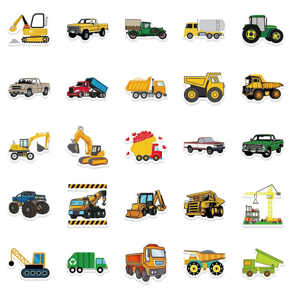 Stickers - vehicles - 50 pcs