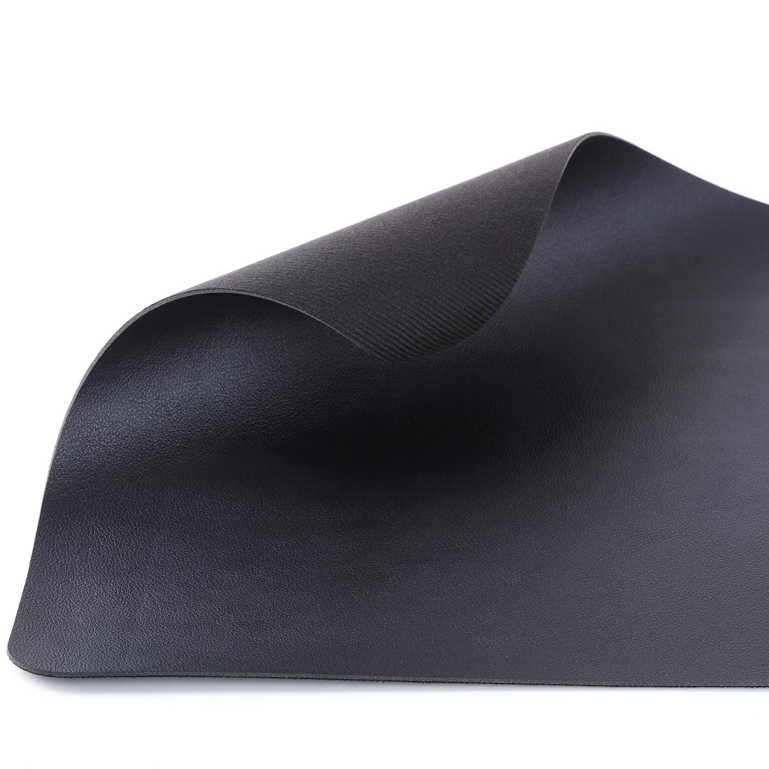 Large Desk Pad - Black - artificial leather