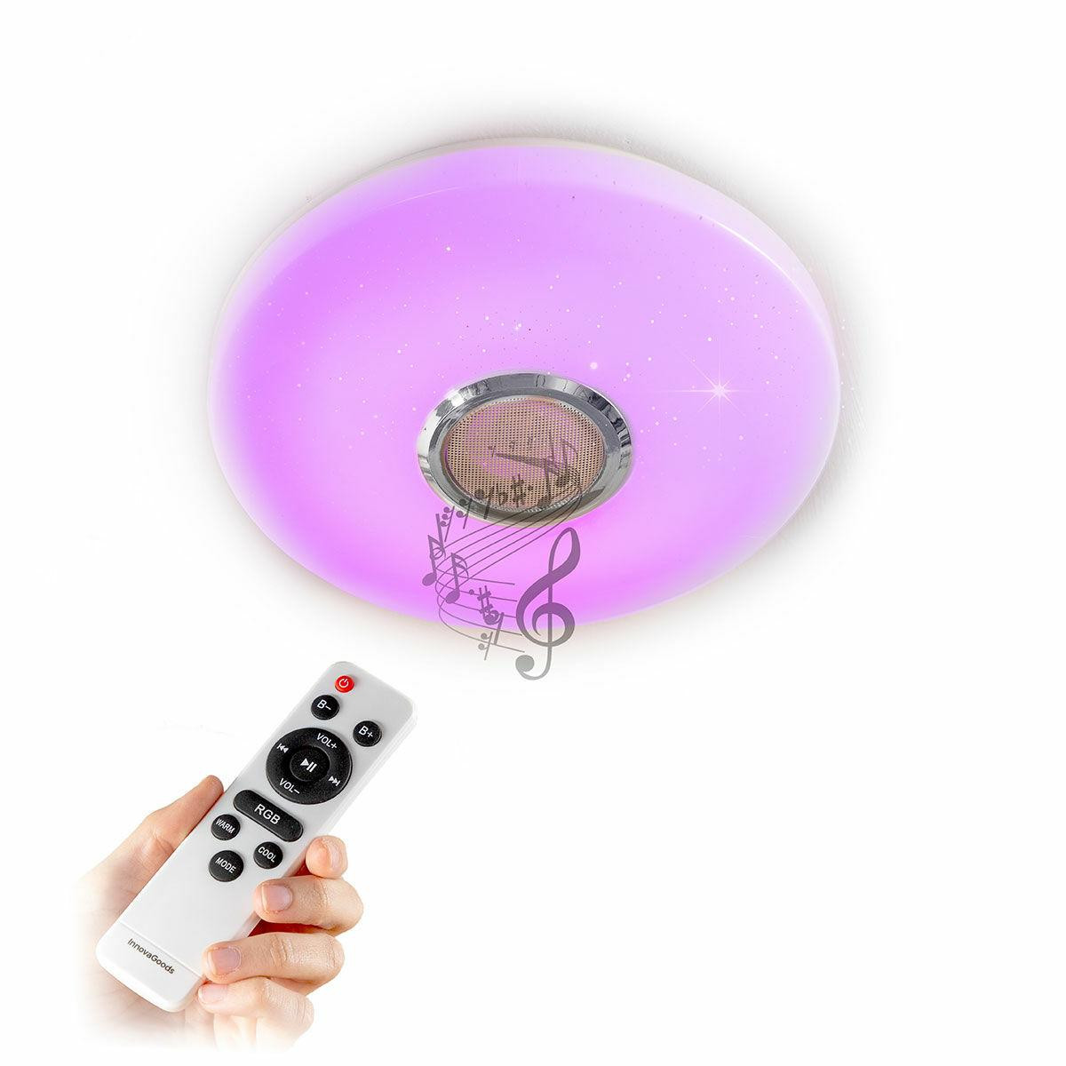 Ceiling lamp LED with speakers - different colors
