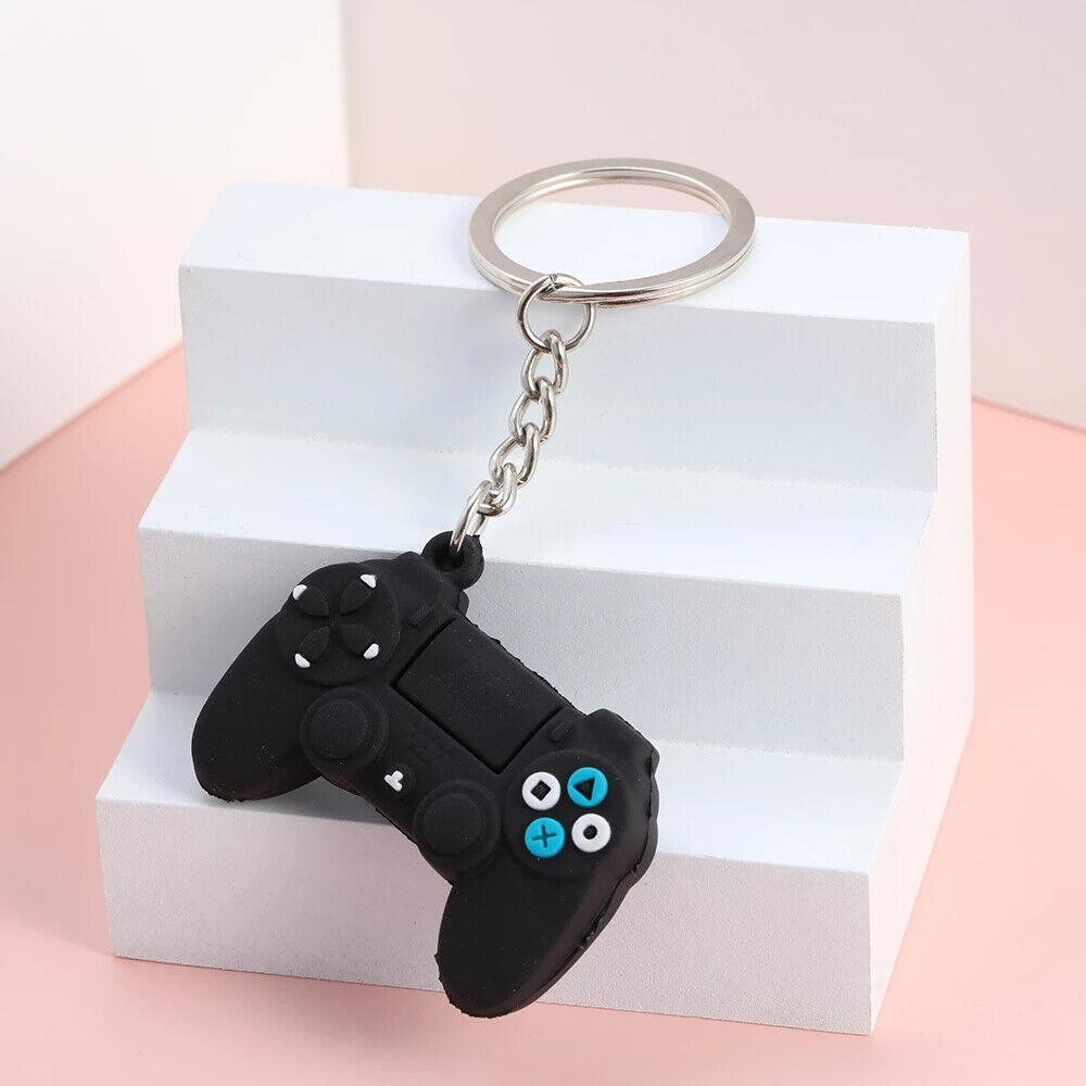 Key ring with video game console